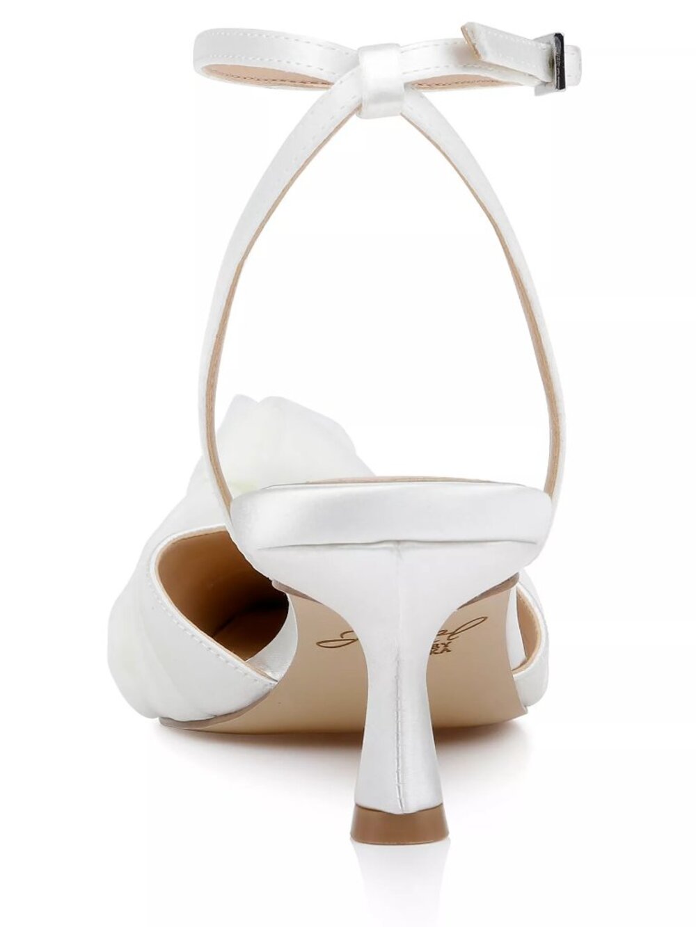 Jewel Badgley Mischka Women's Favor Evening Knot Pumps - Ivory Satin - Size 10 - Picture 3 of 5
